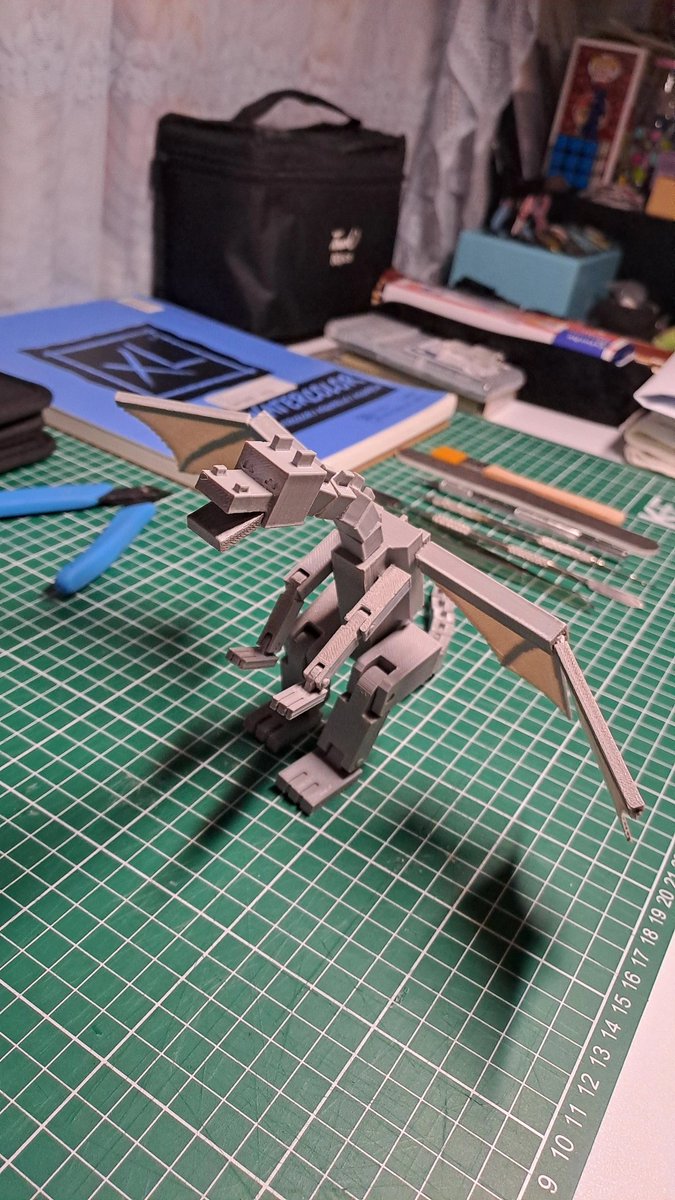 anbricks21's tweet photo. Ender Dragon 3d print https://t.co/FQzmEruntV