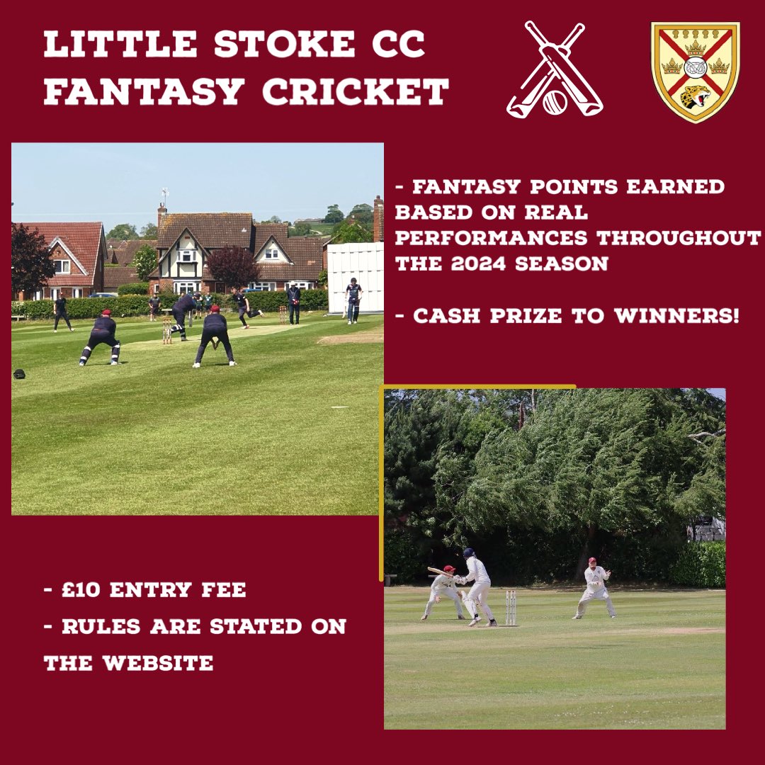 LittleStokeCC's tweet photo. Just a reminder to sign up for a our Fantasy League for this season! Use the link below and create your team!
https://t.co/zO8JcbVtq0 https://t.co/qeKj88voMF