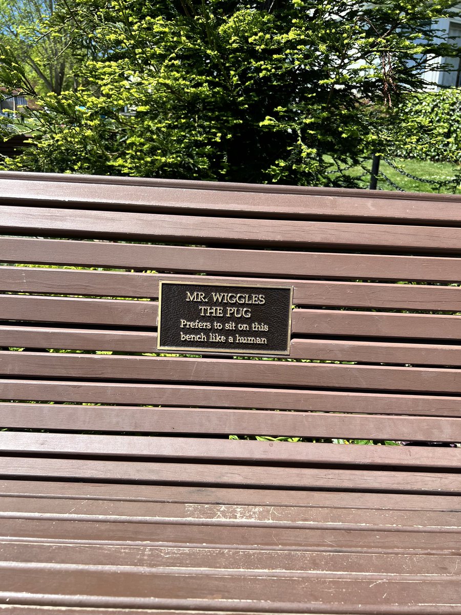 Best bench plaque ever