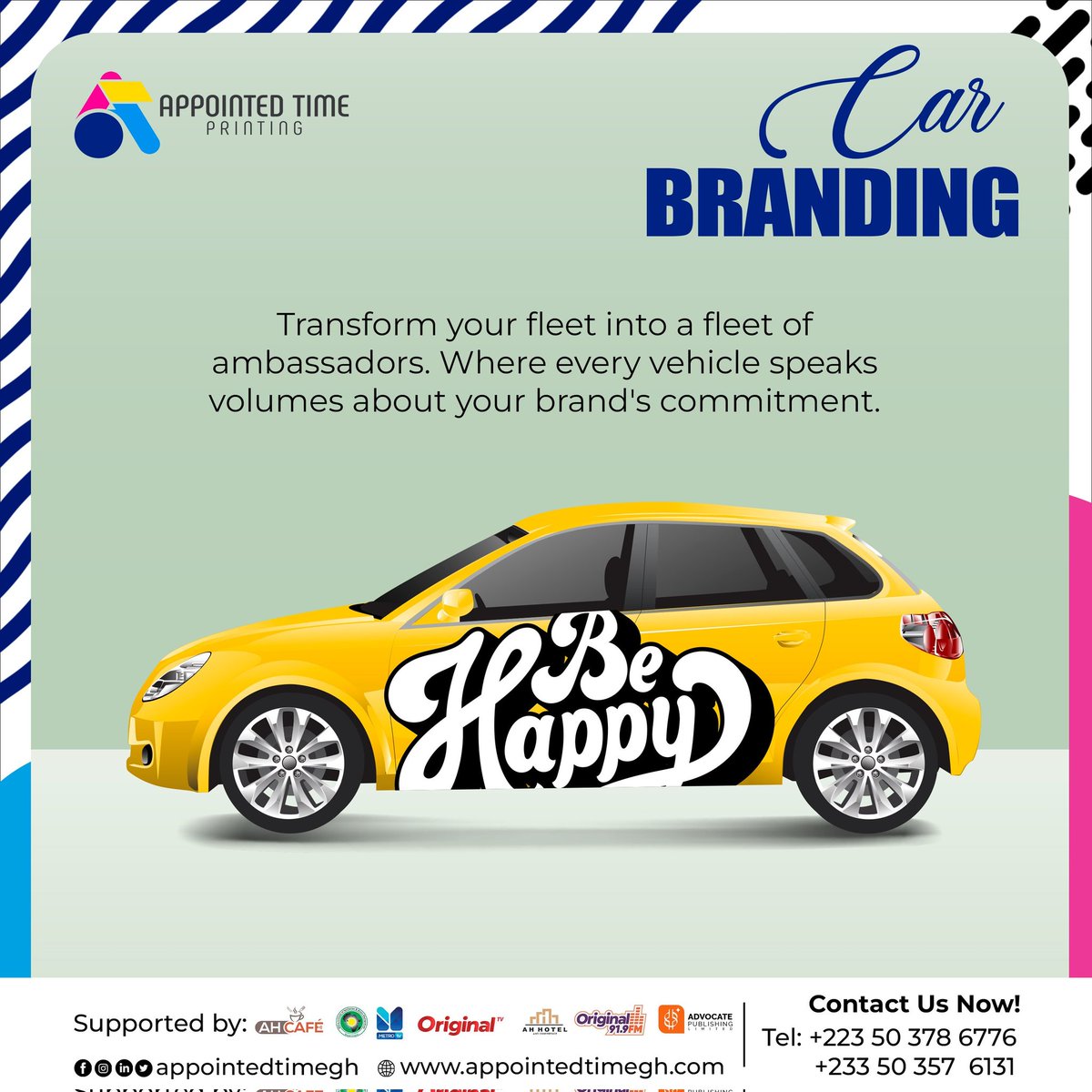 Transform your fleet into brand ambassadors with @AppointedTimeGh. Let your vehicles speak volumes about your brand's commitment wherever they go. #Branding #FleetTransformation #BrandAmbassadors

Embarrassing KODA Tracy #ElClasico Dumsor shameless camavinga La Liga Robbed