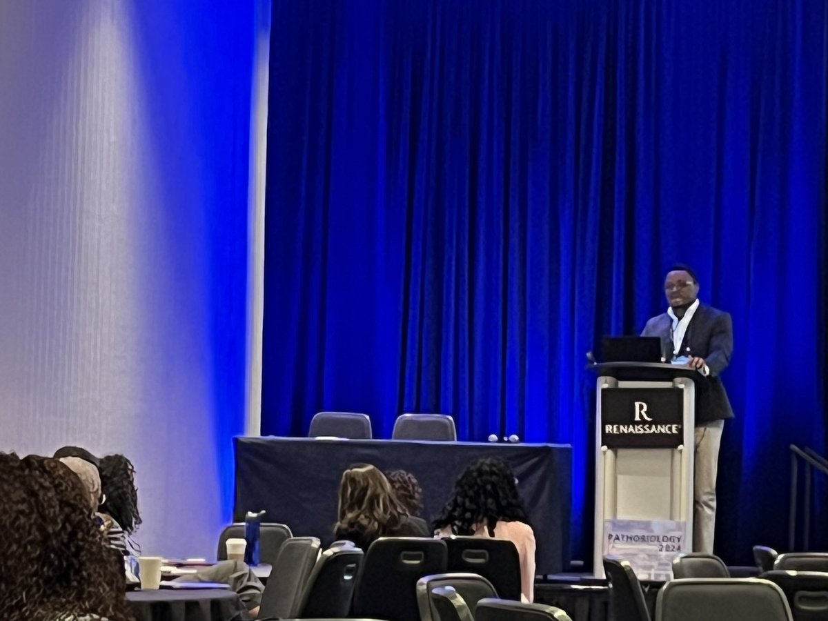 <a href="/ASIPath/">American Society for Investigative Pathology</a> <a href="/OtisBrawley/">Otis Brawley</a> <a href="/amsocmatbio/">ASMB</a> <a href="/JohnsHopkins/">Johns Hopkins University</a> <a href="/hopkinskimmel/">Johns Hopkins Kimmel Cancer Center</a> Now learning about race disparities and gene variants in #pulmonaryfibrosis. #Pathobiology2024