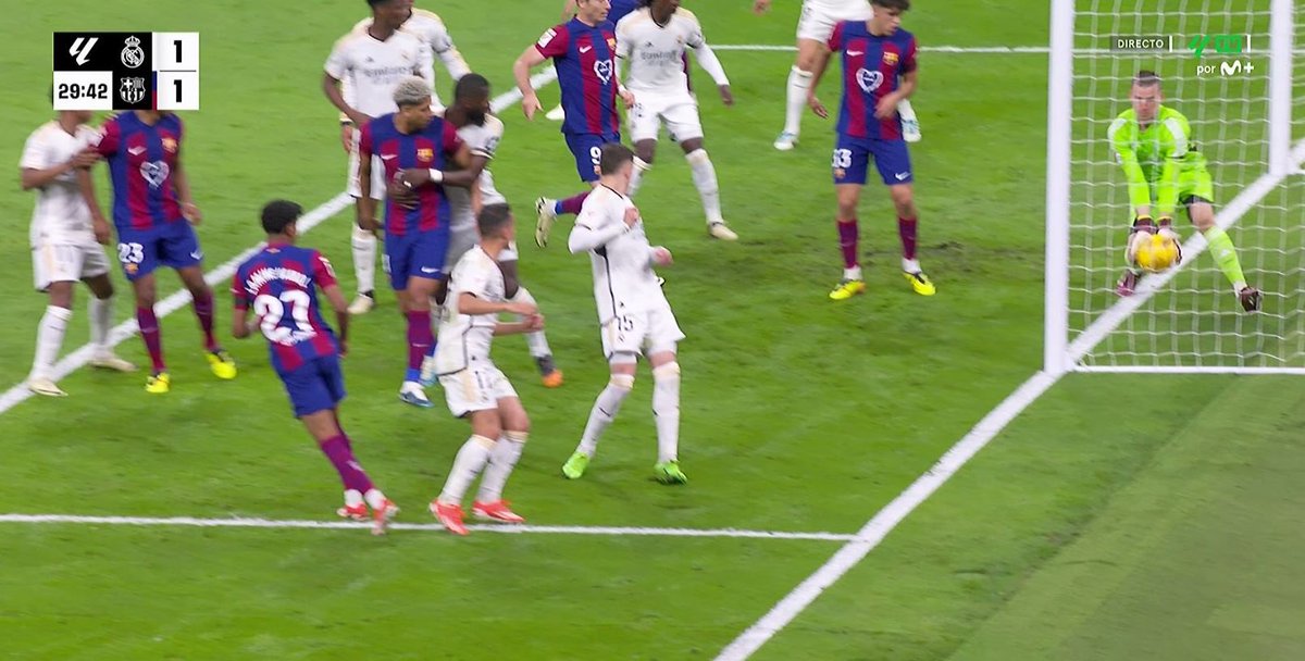 El nuevo Bernabéu:
✅ Videomarcador 360°.
✅ Palco de supermega lujo.
✅ Techo para cubrir el estadio.
✅ Césped retráctil de última generación.
❌ Cámara para ver claramente si un balón entra completamente en la portería.