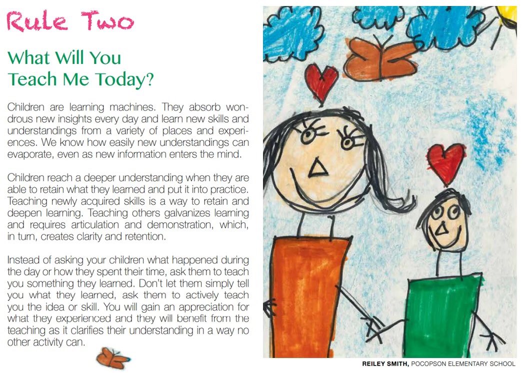 “Children reach a deeper understanding when they are able to retain what they learned and put it into practice…” From 𝙏𝙝𝙚 𝙀𝙫𝙚𝙧𝙮𝙙𝙖𝙮 𝙍𝙪𝙡𝙚𝙨 𝙤𝙛 𝙎𝙥𝙚𝙘𝙩𝙖𝙘𝙪𝙡𝙖𝙧 𝙋𝙖𝙧𝙚𝙣𝙩𝙨 ___________ Long ago we discovered that it is the behaviors—the routines and…