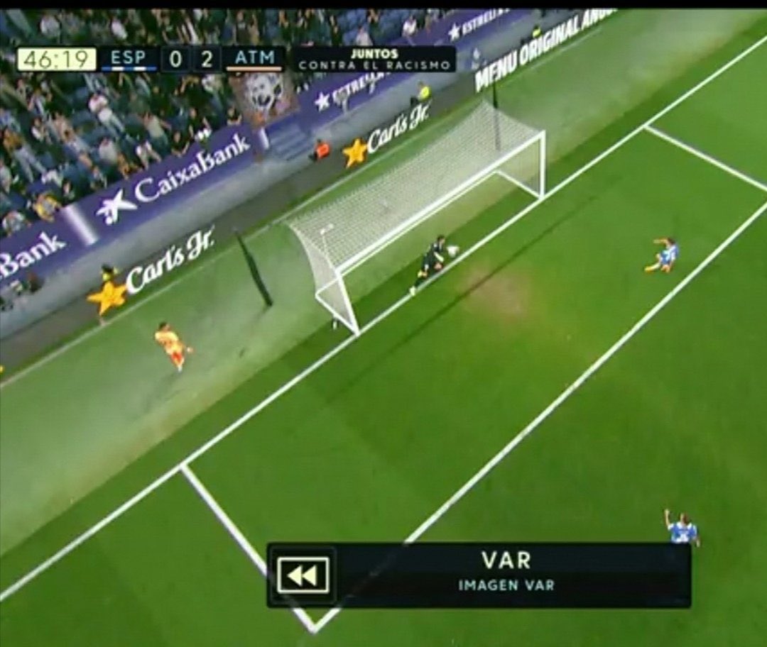 moralesangel's tweet photo. Si no hay imagen clara no es gol, no? O depende de los equipos afectados?
#rcde https://t.co/wXKGESf0j8