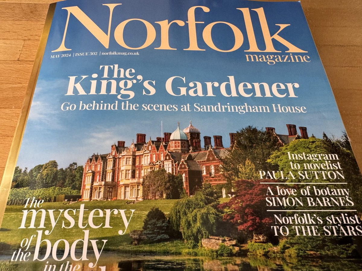 The May edition of ⁦@NorfolkMagazine⁩ is out. I appear twice - but please don’t let that put you off 😳