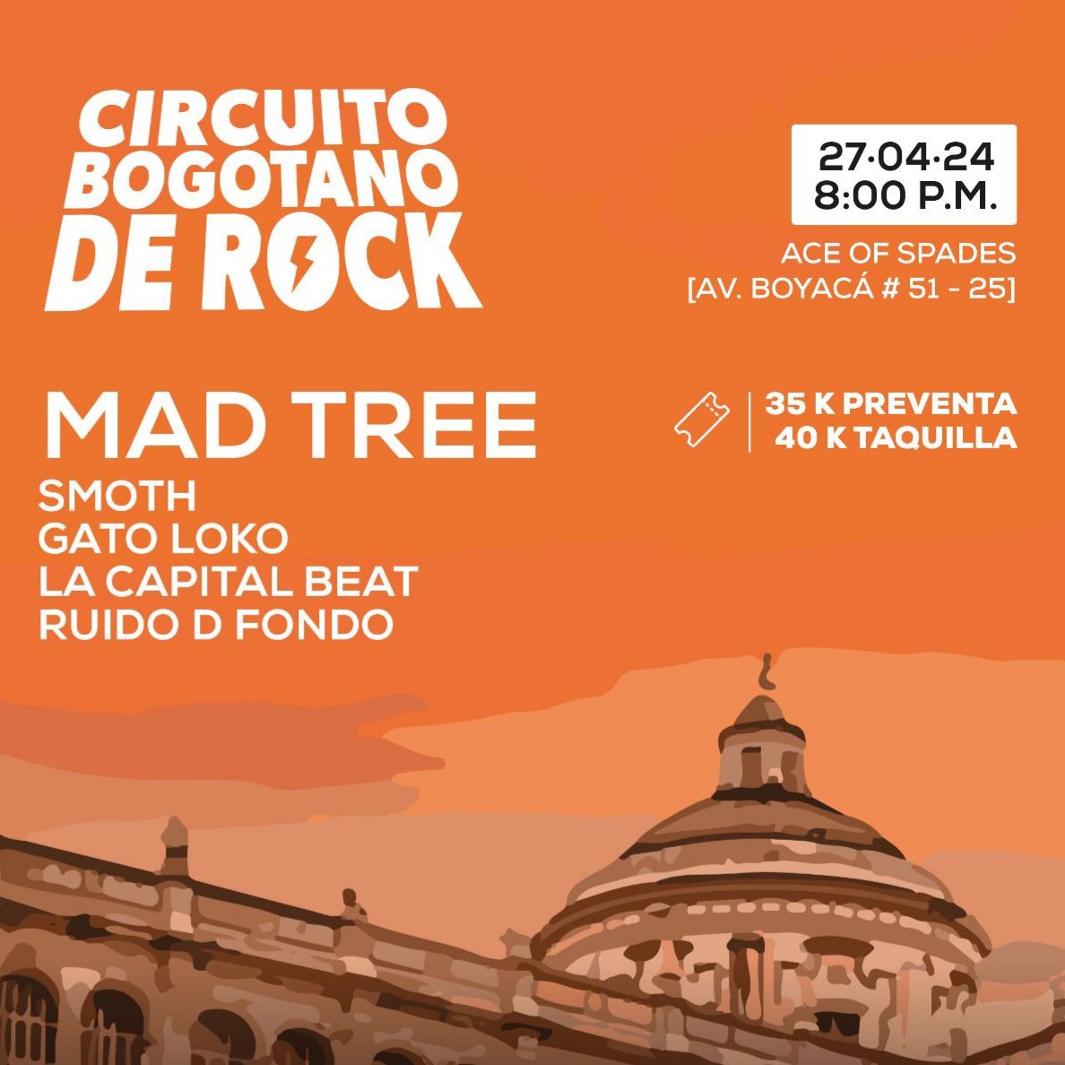 gatolokorock's tweet photo. ¡Se acerca la noche del #RockBogotano por excelencia! Gracias @radionica por extender la invitación!

Listos para ver a este @gatolokorock , junto a @elmadtree y el Circuito Bogotano de Rock!

Boletería aquí: https://t.co/MqRzYMiIsK https://t.co/MJuTseGKpc