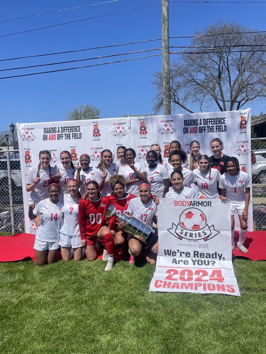 Girls’ Soccer BODYARMOR Tournament Champions!!! #WeAreHF ⁦@HFHS59⁩