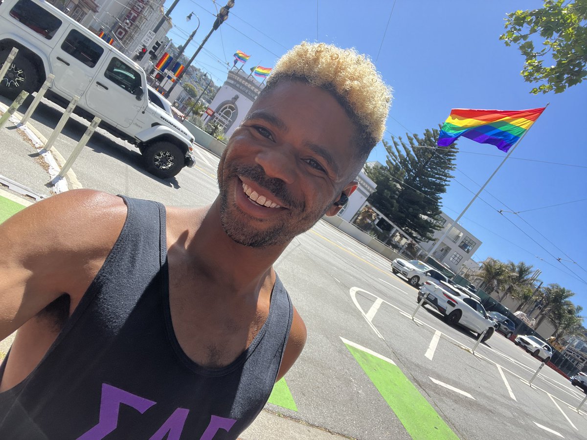 Each of you is showing your Pride so beautifully. We know the world is being *the world* and each one of you is working to be your most authentic self and love openly. Know there’s a Black, queer thude (they dude) who deeply cares about you and sees you.🥰💖🐦‍🔥🔥🏳️‍🌈🏳️‍⚧️🦸🏽‍♂️✊🏽🦄