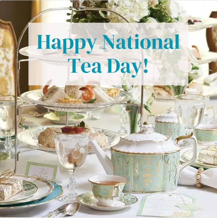 Austenprose's tweet photo. 🎉 It #nationalteaday in the UK today. The British do love their tea. (me too)

🍰 Wish I was there to celebrate.

Photo via my friends at @TeaTimeMag.

#teadrinking #bostonteaparty #anglophiles #happynationalteaday https://t.co/mEWXOv4Xy2