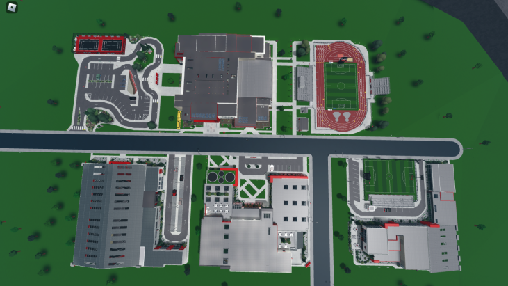 Flashback to when I had the biggest high school campus in Bloxburg.