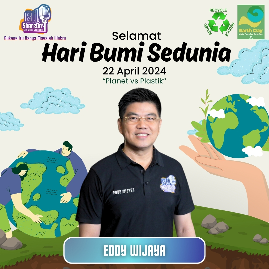 Selamat Hari Bumi Sedunia
Planet vs Plastik
Reduce, Reuse, Recycle

#haribumi #sayapilihbumi #earthday #pedulilingkungan #lingkungan #kurangisampahplastik #belajarzerowaste #sampahplastik #zerowasteindonesia #selamatkanbumi #cintalingkungan #saveearth #timurberkarya