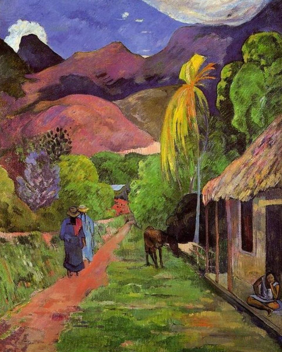 Mountain road in Tahiti, 1891 Paul Gauguin (French,1848-1903) Oil on canvas, 98 x 117 cm.