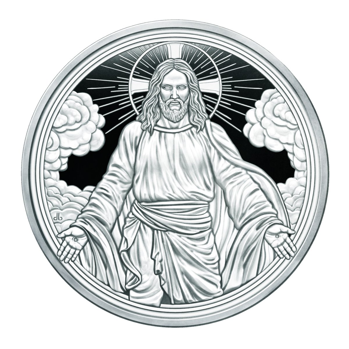 2024 SILVER SHIELD CHRIST IS COMING goldenstatemint.com/1-oz-Christ-is…