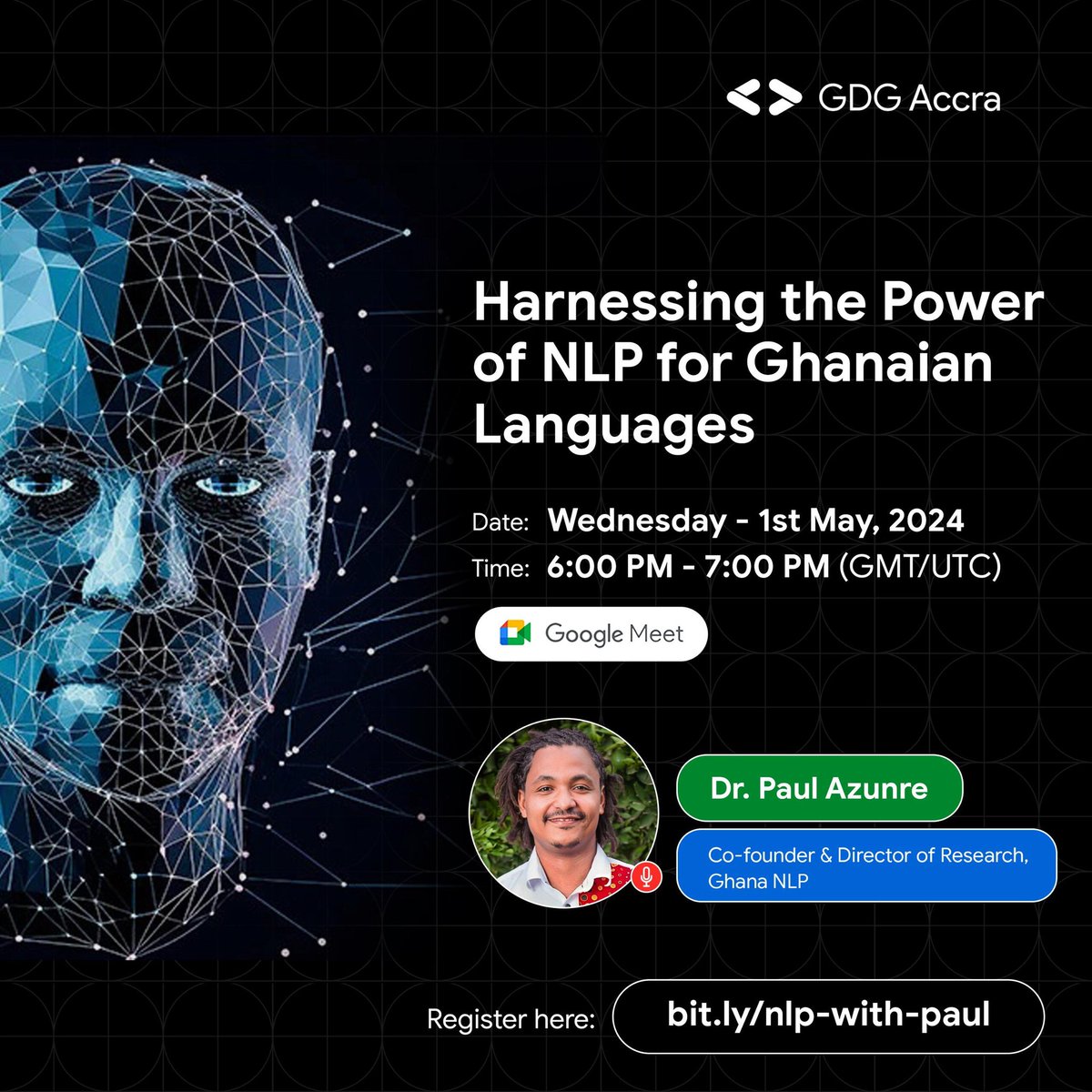 #UPNEXT Dive into the transformative power of NLP for accessibility, preservation, and tech innovation. Join the discussion with @pazunre, Co-founder of @GhanaNLP, and explore the future of Ghanaian languages in the digital era. Register now! 👉 bit.ly/nlp-with-paul