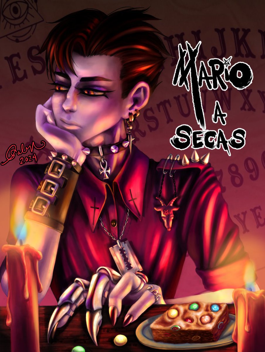 GALEV_'s tweet photo. Hola a todxs!

Quiero mostrarles el resultado final del dibujo de Mario "El gótico". Según yo será la portada de un comic BL corto que pienso hacer llamado "Mario a Secas" 😁✨

También el día de hoy actualicé la historia "El Mal Camino" No se la pueden perder!!  ✍️👀 https://t.co/ixErDeEo2H