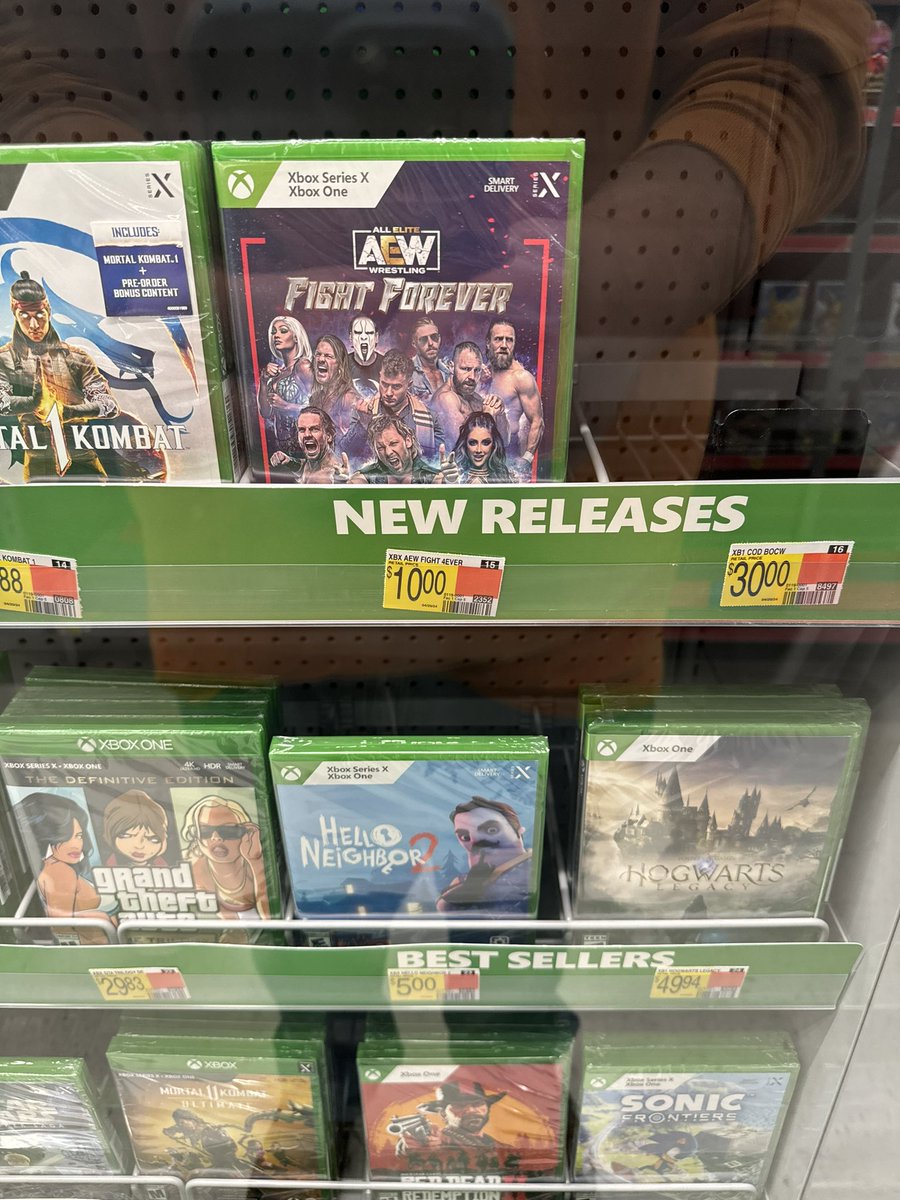 This is actually sad from someone that paid full price for the game #AEW took forever for this and under delivered with #fightforever. The real sad thing is at the bottom of the display #wwe 2k22 is 14 dollars.