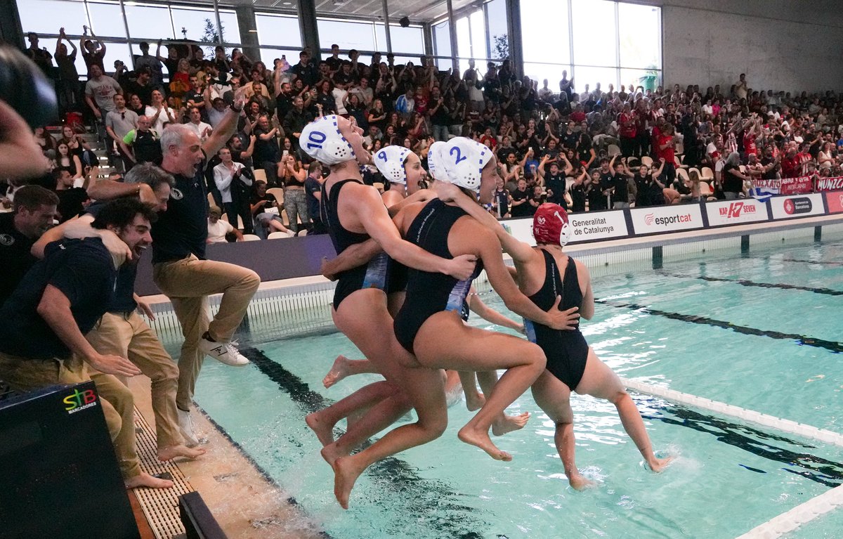 Doble alegria aquest cap de setmana el @CESabadell guanya un partit important al Cornellà i les noies del @cnswaterpolo guanyen la setena champions millor imposible #sabadell #sabadellcornella #FinalFour