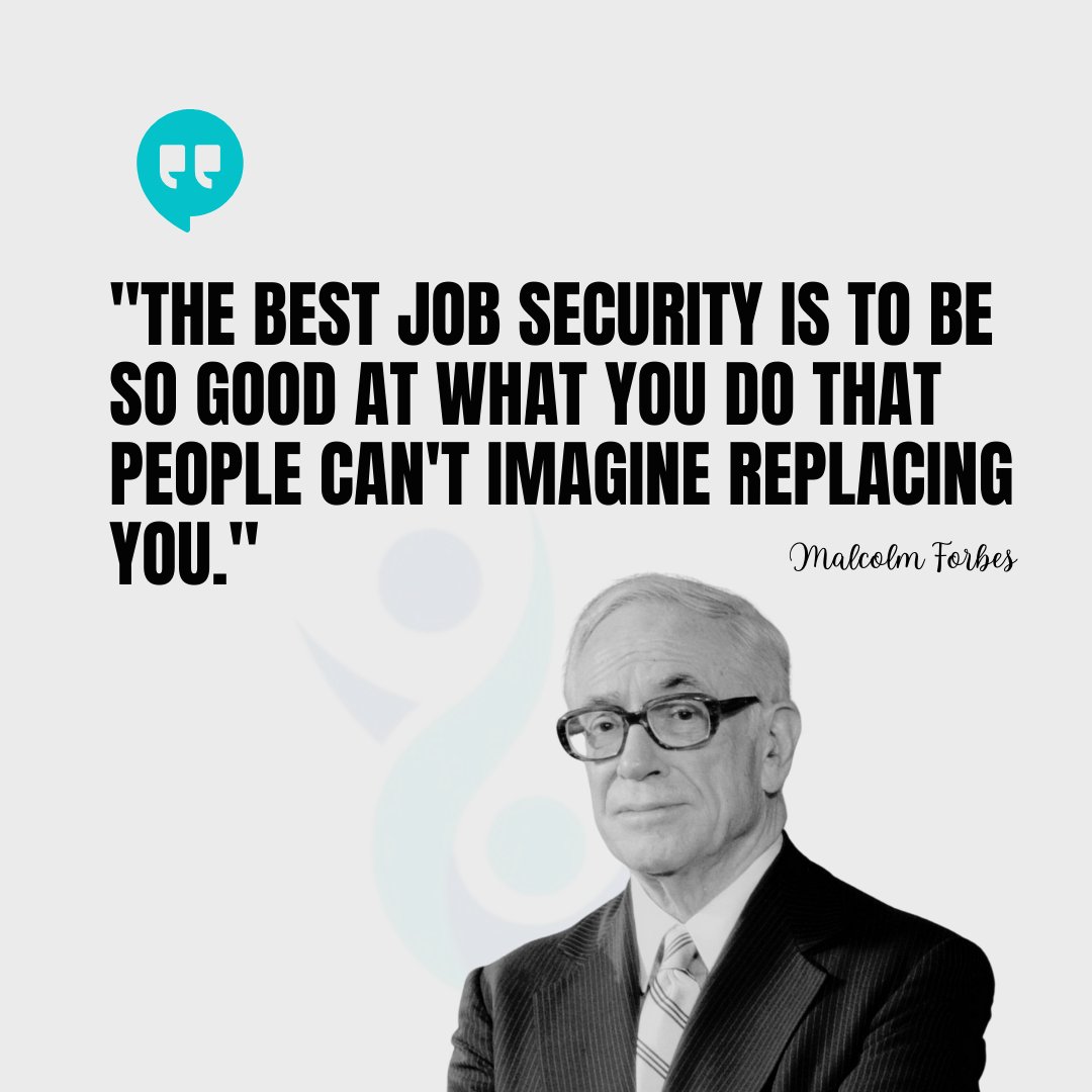 At Jobjor, we believe in the power of excellence.

Malcolm Forbes said it best: 'The best job security is to be so good at what you do that people can't imagine replacing you.'

Let us help you shine in your career!

#Jobjor #CareerGoals #JobSeekers #Recruitingagency #Excellence