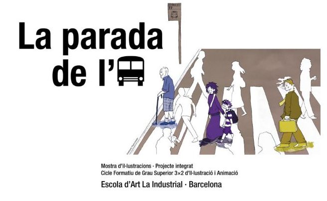 👩🏽‍🎨Fins al 12 de juny l’Espai Mercè Sala de la Fundació @TMB acull l’exposició “La parada de l’autobús”, una mostra d’il·lustracions creades per alumnat del CFGS d’Il·lustració de l’<a href="/EscoladArtLaIn1/">Escola d'Art La Industrial</a> sota la temàtica de la parada de l'autobús. 

+ detalls a artlaindustrial.cat/la-parada-de-l…