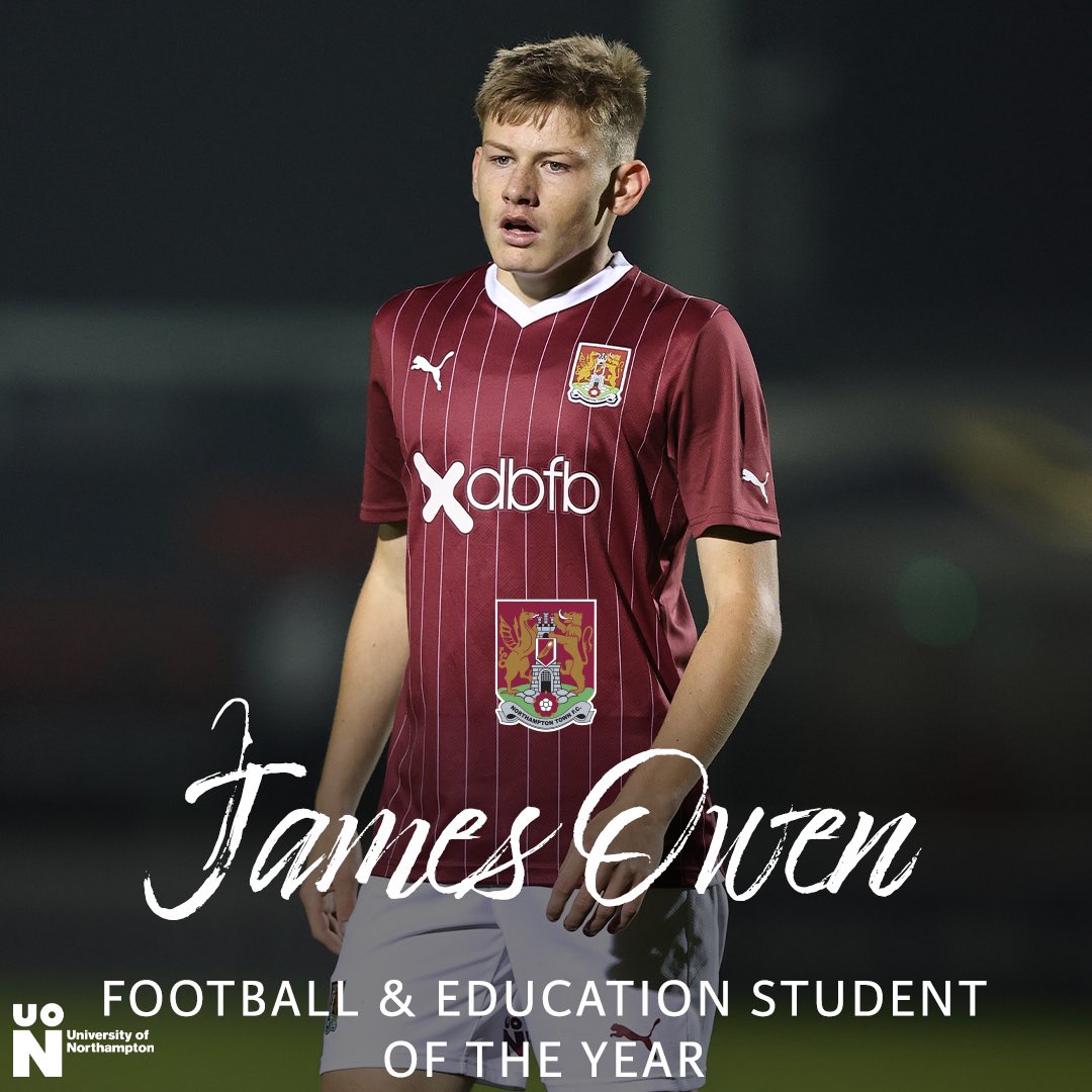 🎓 Congratulations to our Football & Education Students of the Year! 🙌 ⭐️ James Owen ⭐️ Ruby Heselden ⭐️ Madison Carter 🤝 Sponsored by @UniNorthants #ShoeArmy 👞