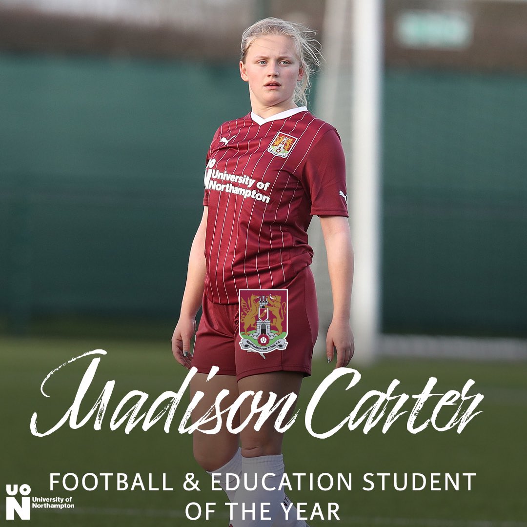 ntfc's tweet photo. 🎓 Congratulations to our Football &amp; Education Students of the Year! 🙌 

⭐️ James Owen
⭐️ Ruby Heselden
⭐️ Madison Carter

🤝 Sponsored by @UniNorthants

#ShoeArmy 👞 https://t.co/Kj1tBAfV1u