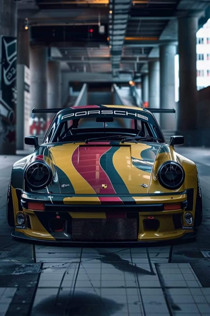 #Porsche 💙💛💚