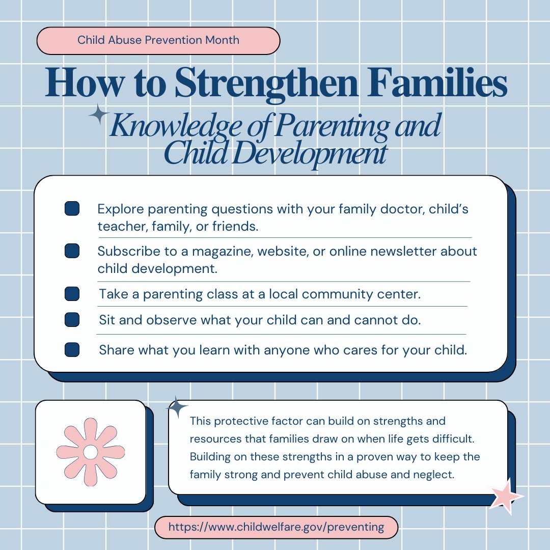 In what ways are you strengthening your relationship with your children? 💙💙  #PreventChildAbuse #StrongerFamilies #ChildSafety #HealthyFamily #FamilyBonding #ChildDevelopment