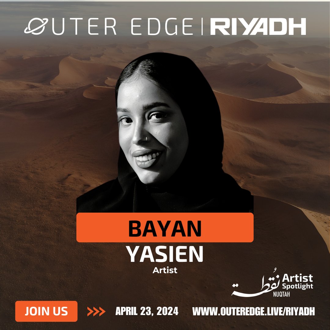 🌟 @UniqueBeno a Jeddah-based Saudi artist known for her vibrant art direction &amp; Visual Storytelling, will be featured at #OuterEdgeRiyadh w/ <a href="/Its_Nuqtah/">Nuqtah</a>! 🎨 

Join us to experience her unique approach to blending emotions, colors &amp; intricate details into her artwork. 👇