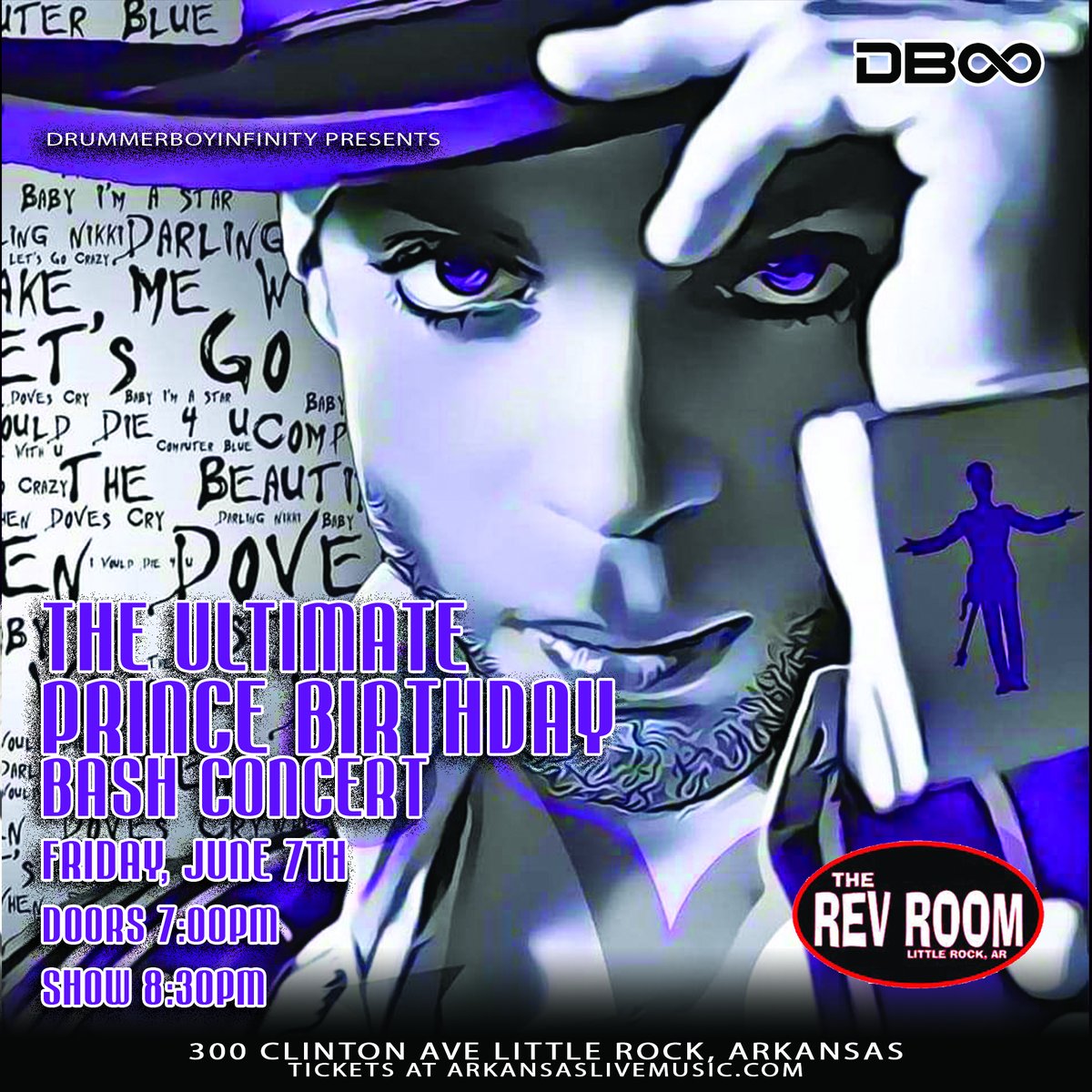 Dearly Beloved...it was 8 years ago we got the terrible news. Join us for a major celebration on the day of his birth June 7! Adv tix on sale now
