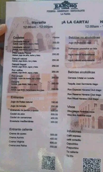 🚨Reabre con precios ASTRONÓMICOS la pizzería de la Plaza del Gallo, de la ciudad de #Camagüey Desde una pizza con queso en 600 PESOS hasta un espaguetis en MIL PESOS 🗣La solución es q NADIE VAYA A ESTE LUGAR,para que vean como bajan los precios,xq no les va a quedar de otra