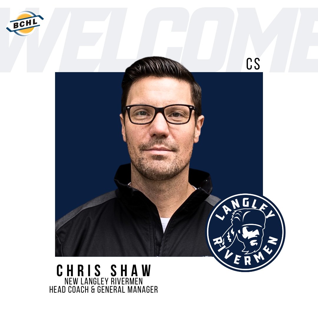 NEWS: The Langley Rivermen are excited to announce the signing of Chris Shaw as our new Head Coach and General Manager! Please join us in welcoming Chris and his family to Riv Nation!
#RIVNATION
