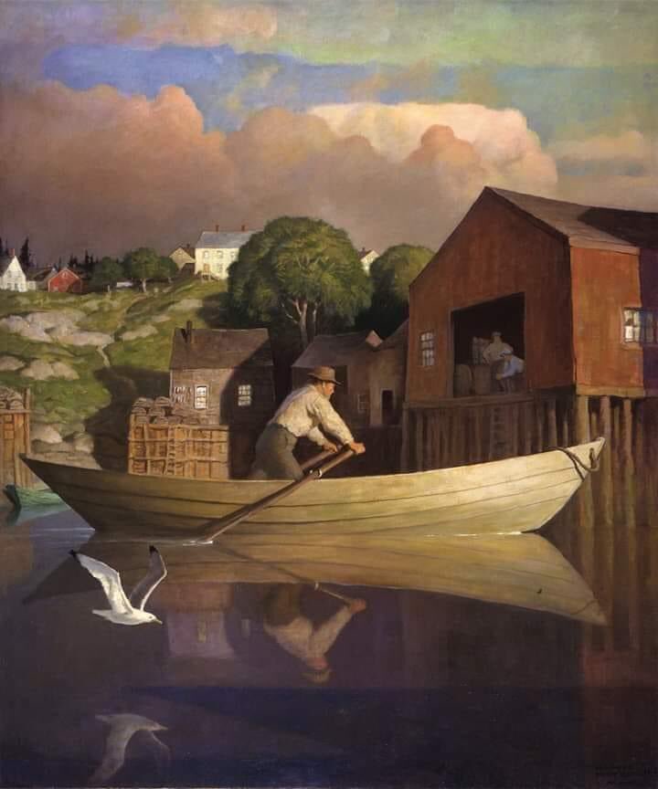 N.C. Wyeth The Doryman, 1938