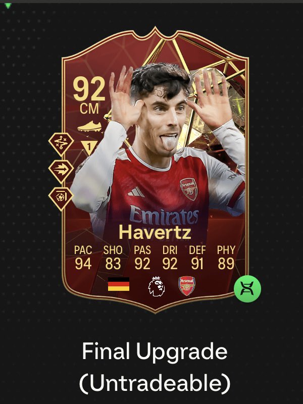 The TOTS design is great but I’m tempted to use my red evo on Havertz. Red on red 🤌