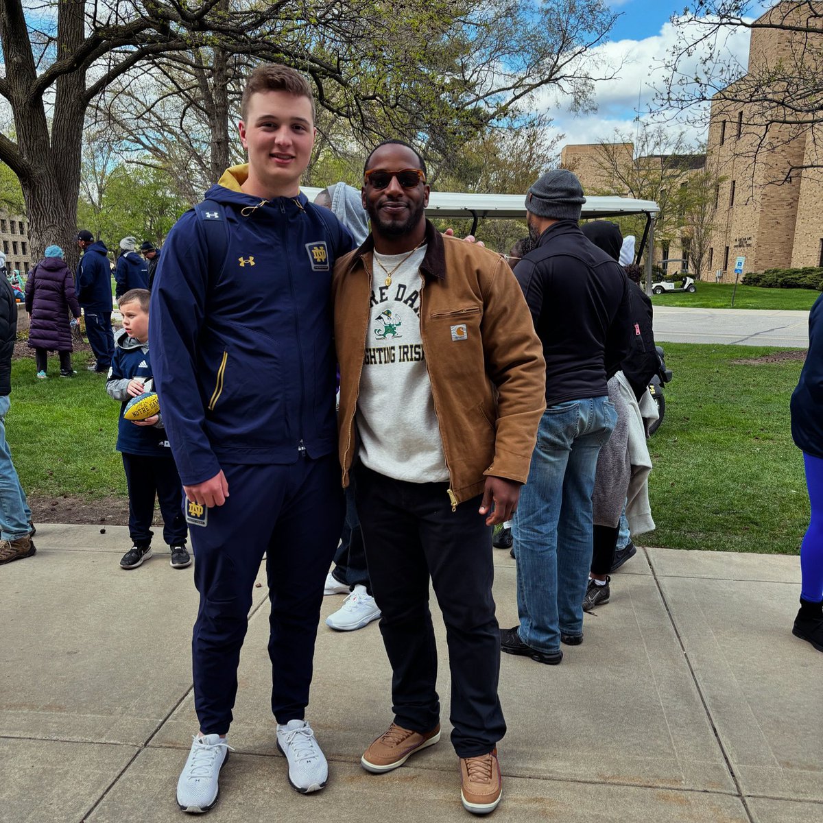 This weekend at @notredame was nothing short of transformational, each visit deepening my love for this place, yet this trip was truly unforgettable. Thrilled to witness @JosephVinci62 take the courageous step to enroll early and walk on with @ndfootball. His remarkable work