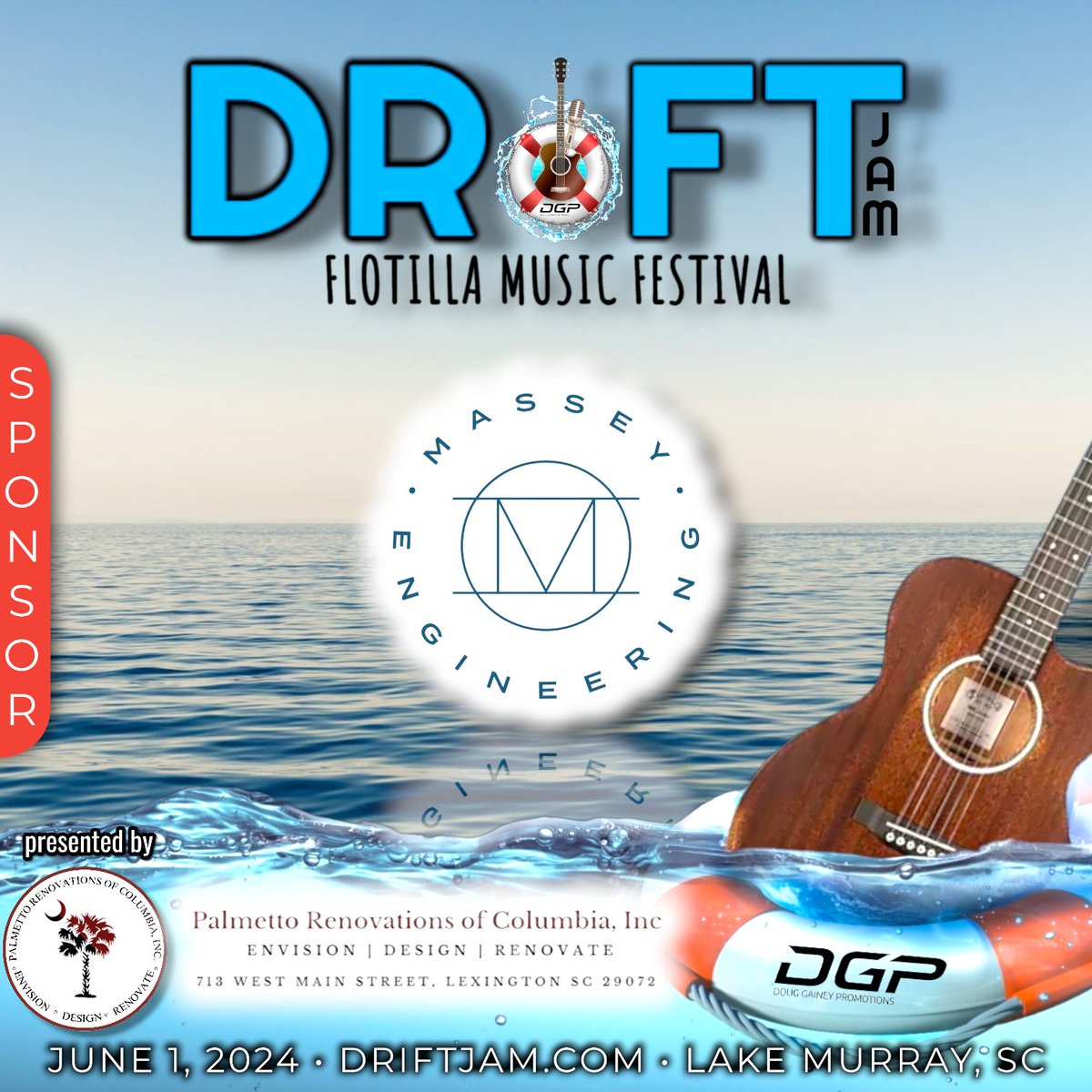 DriftJamFest's tweet photo. #sponsored ➡️ Massey Engineering
.
.
#driftjam #driftjam2024 #FloatingFestival #MusicOnWater #FinalYear #SafeSailing #MusicCharity #LastChance #FOMO #BoatLife #LastCallOnTheLake https://t.co/6xYhfldTMZ