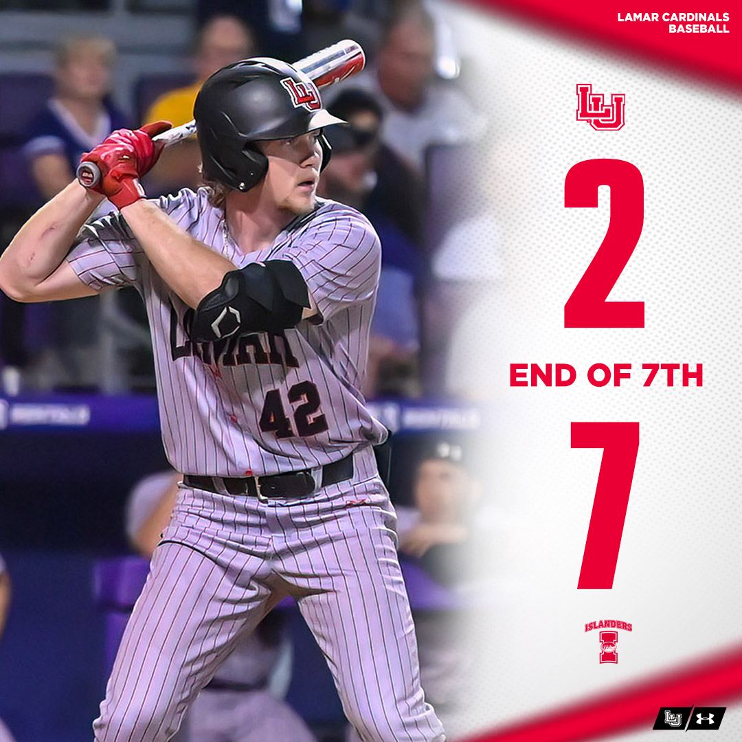 Islanders tack on a solo home run in their half of the 7th. We move to the 8th, Lamar looking for the late rally. #WeAreLU