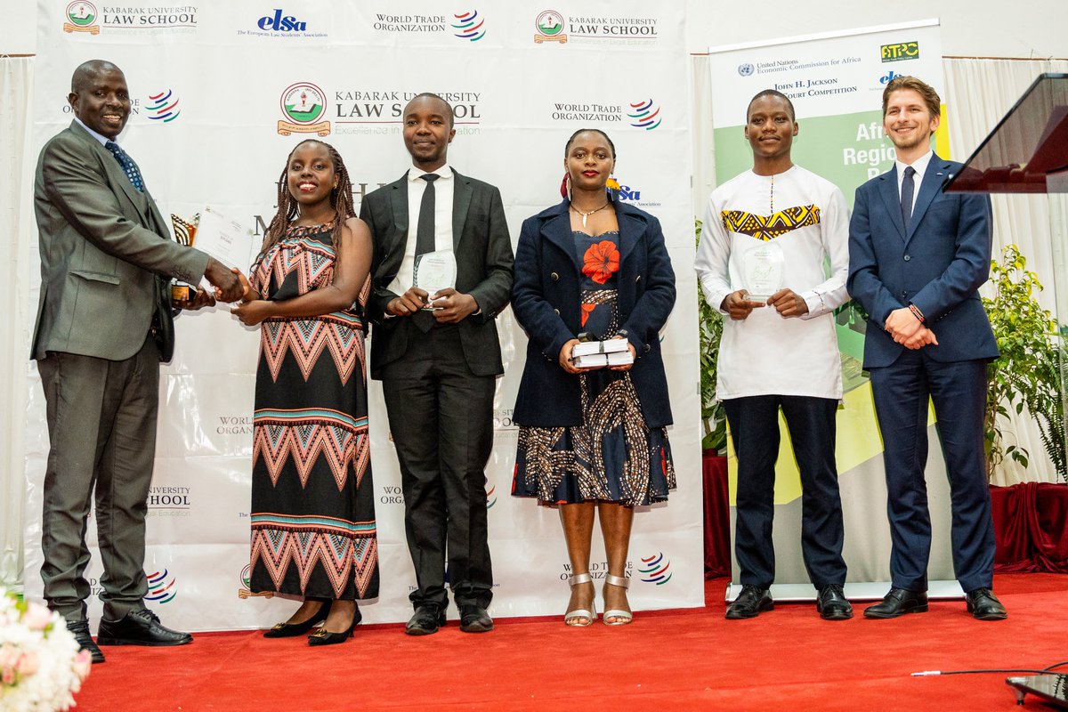 The Africa Regional Round of J. H. Jackson #MootCourtCompetition concluded with @StrathU announced as #RegionalChampion. The host @lawkabarak finished as a runner up. Both teams will represent #Africa in #Geneva for the global round. #JHJMCC2024 #elsa #law #trade