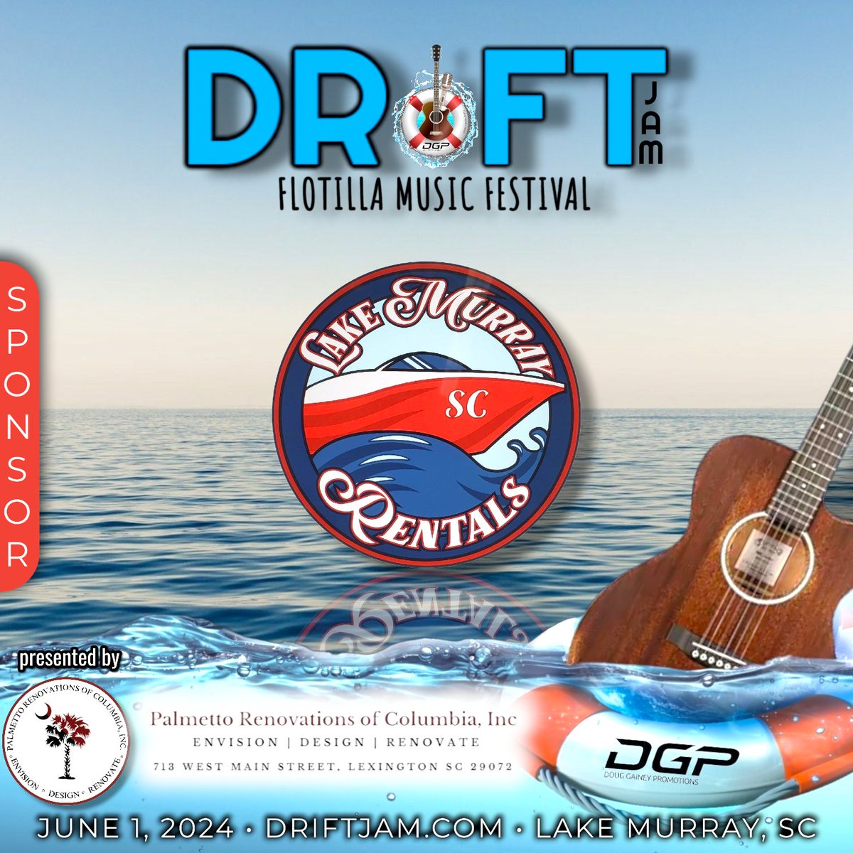 #sponsored ➡️ Lake Murray SC Rentals 
.
.
#driftjam #driftjam2024 #FloatingFestival #MusicOnWater #FinalYear #SafeSailing #MusicCharity #LastChance #FOMO #BoatLife #LastCallOnTheLake