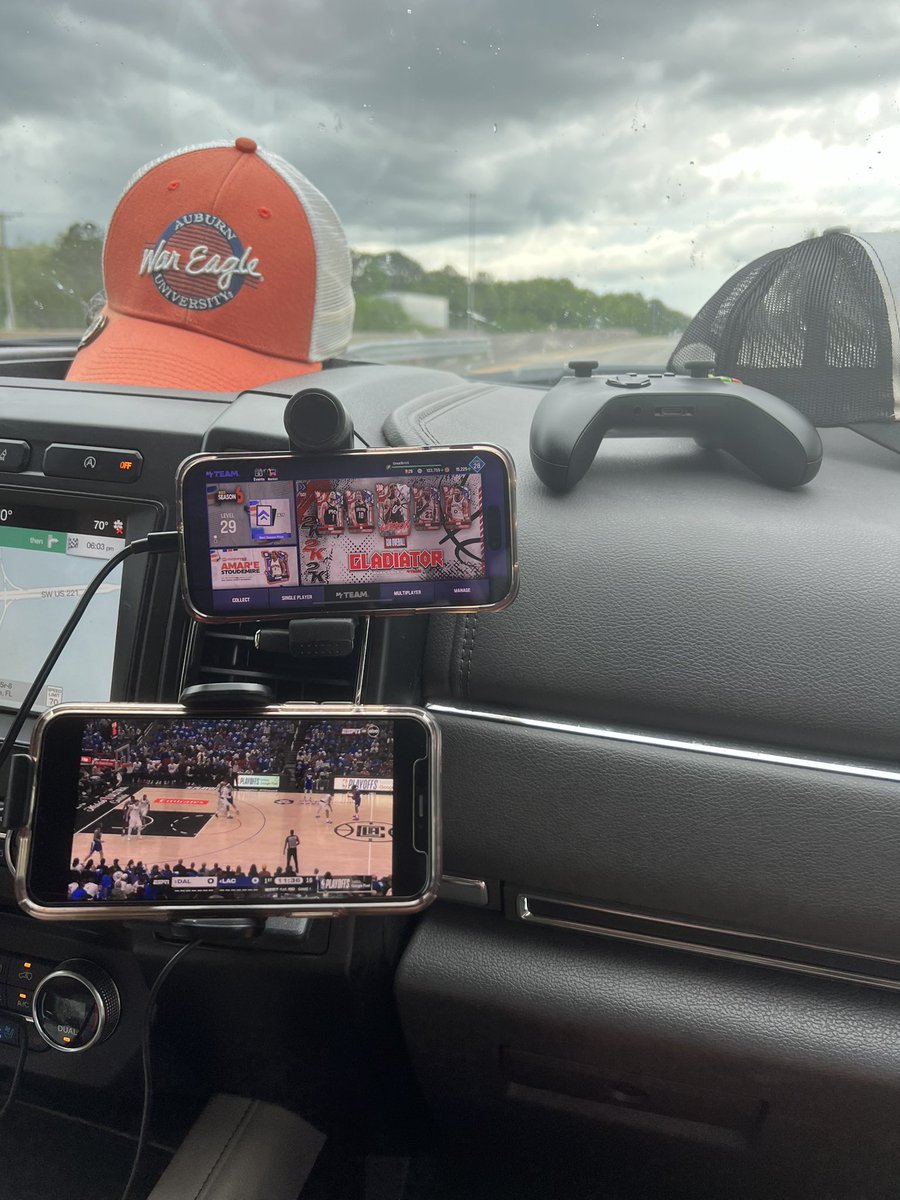 Rate the roadtrip setup #NBAPlayoffs #NBA2K24