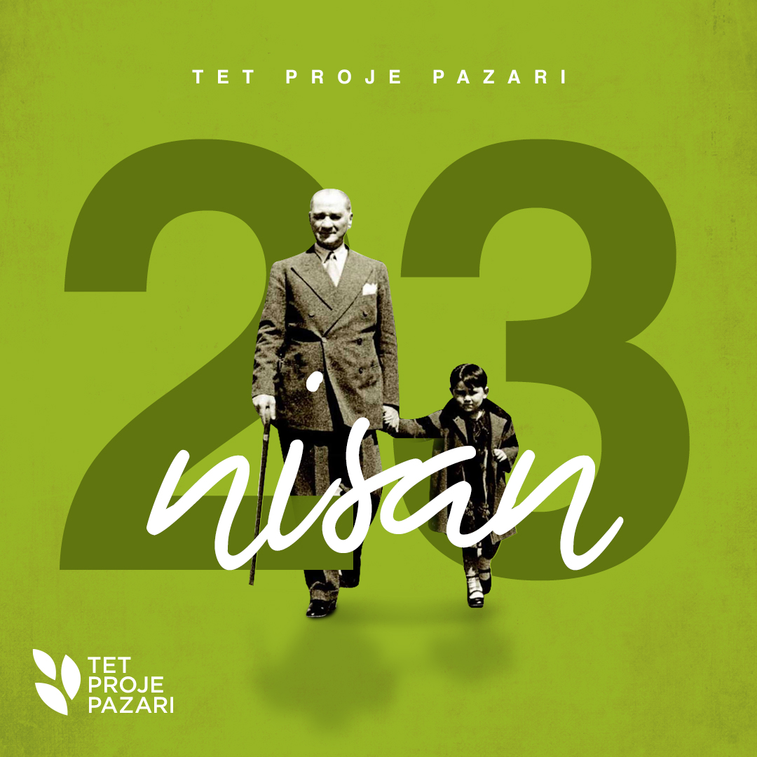 Atatürk'ün izinden emin adımlarla ilerleyen, geleceğe umut olan çocuklarımızın 23 Nisan Ulusal Egemenlik ve Çocuk Bayramı'nı kutlarız. ⚡  #TetProjePazar #23Nisan #Girişimcilik #İnovasyon