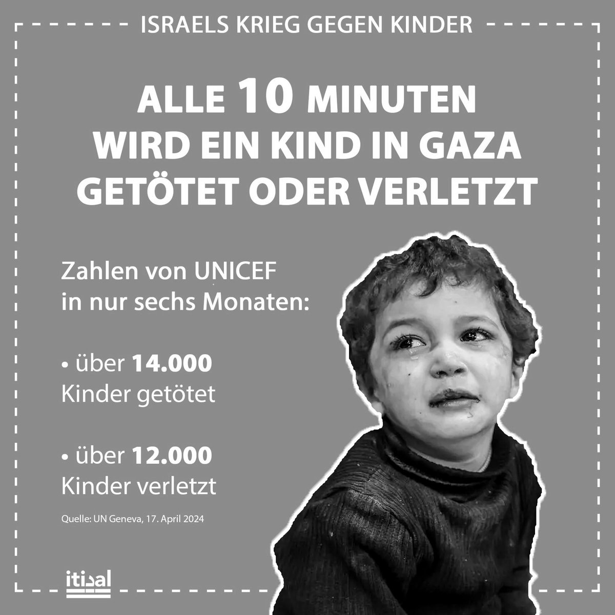 ZAHLEN UND FAKTEN: ISRAELS KRIEG GEGEN KINDER‼️
#STOPIsraeliWarCrimes