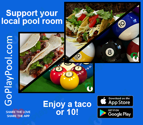 Support your local pool rooms! Enjoy tacos on a Tuesday and play some pool too!
#poolroom #support #local #goplaypool