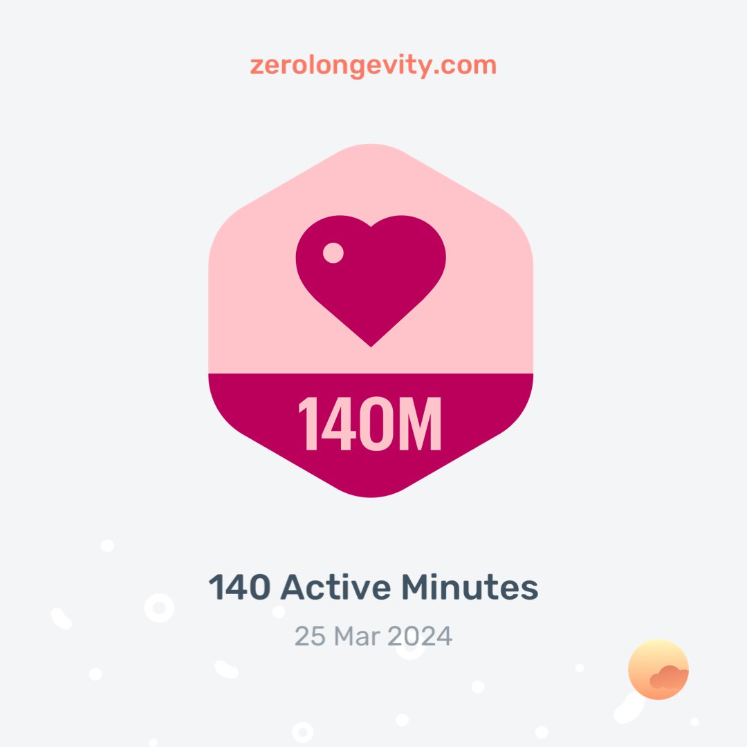 I just earned a new badge #FastingWithZero. Can’t wait to see what I unlock next with <a href="/zerolongevity/">Zero</a>!