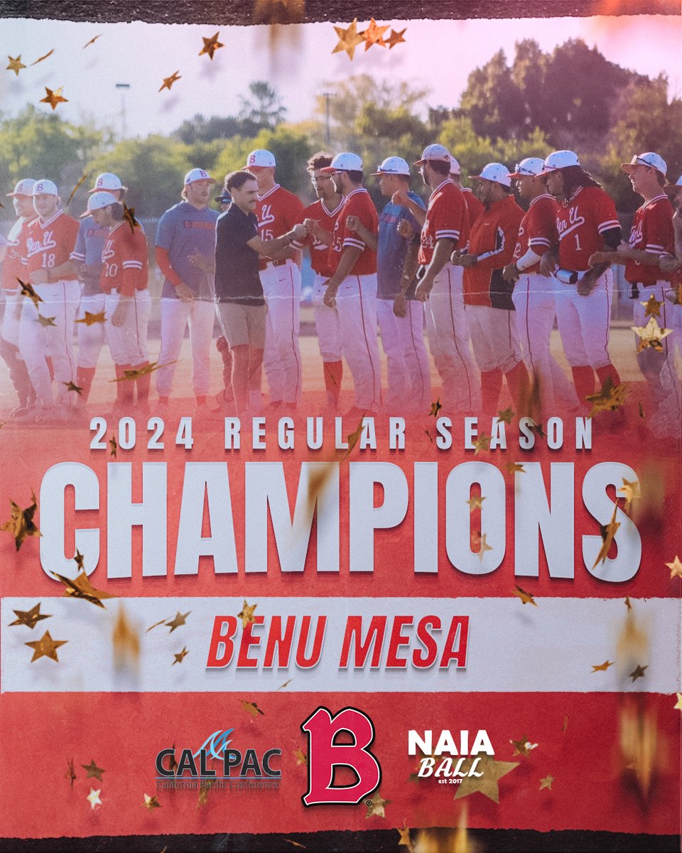 NAIA Ball (@naiaball) on Twitter photo 🚨 RV Benedictine Mesa (Ariz.) (29-12) goes back to back to claim their 2nd California Pacific Conference regular season title! The CalPac Tournament Champion receives an automatic qualifier to the 2024 Opening Round #NAIABall <a href="/Mesa_Redhawks/">BenU Mesa Athletics</a> <a href="/BenMesaBaseball/">BenU Mesa Baseball</a> <a href="/Cal_Pac/">Cal Pac Conference</a> 🚨 RV Benedictine Mesa (Ariz.) (29-12) goes back to back to claim their 2nd California Pacific Conference regular season title! The CalPac Tournament Champion receives an automatic qualifier to the 2024 Opening Round #NAIABall <a href="/Mesa_Redhawks/">BenU Mesa Athletics</a> <a href="/BenMesaBaseball/">BenU Mesa Baseball</a> <a href="/Cal_Pac/">Cal Pac Conference</a>