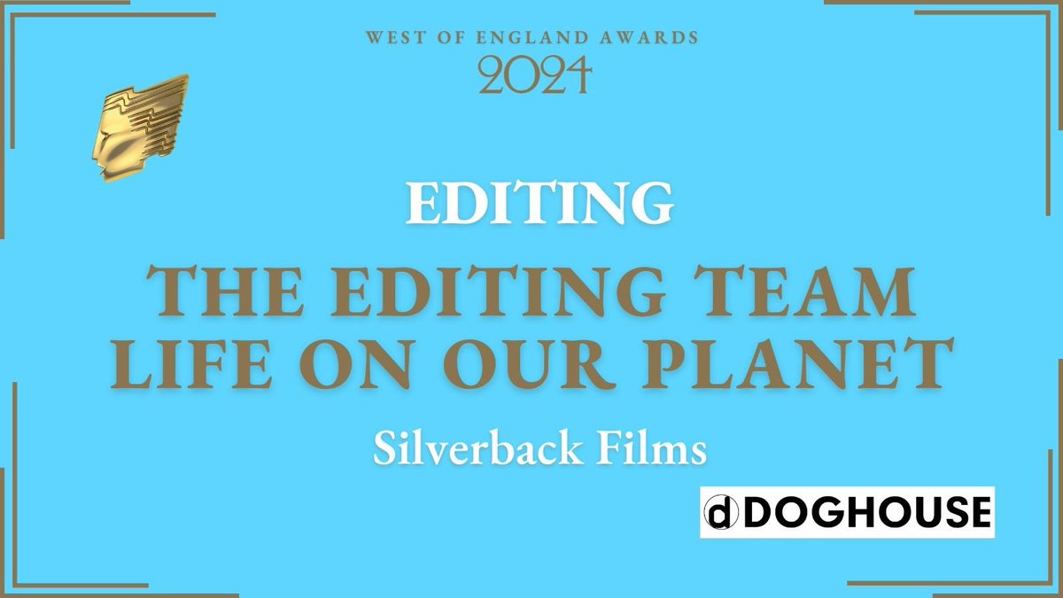 Next up is our editing category, celebrating the skilled post production teams across the region. Congratulations to the Life On Our Planet edit team at Silverback Films! Thank you to our category sponsor @DoghousePostPro! #RTSWOE