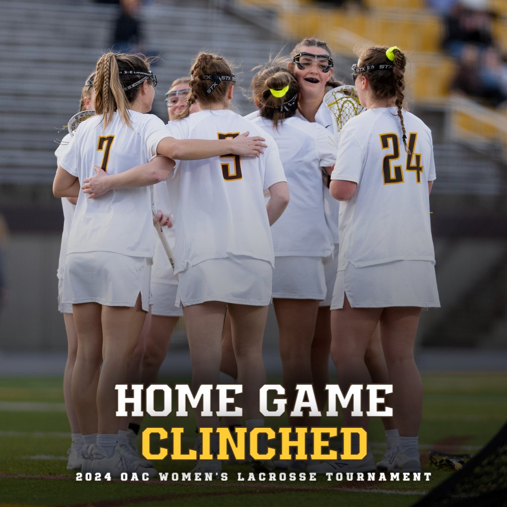 𝐏𝐥𝐚𝐲𝐨𝐟𝐟𝐬 𝐚𝐭 𝐅𝐢𝐧𝐧𝐢𝐞 🔒 The OAC Women's Lacrosse Quarterfinals are coming back to Berea on Saturday, April 27th! #BWGrit