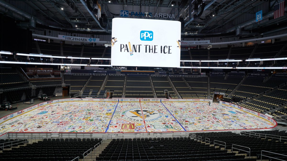 Incredible creativity and unwavering support. Shoutout to all the season ticket holders who joined us for today's Paint the Ice event, presented by @PPG ! 🎨 Get access to next year's Paint the Ice and more by becoming a season ticket holder: pens.pe/3TjQ3Q5