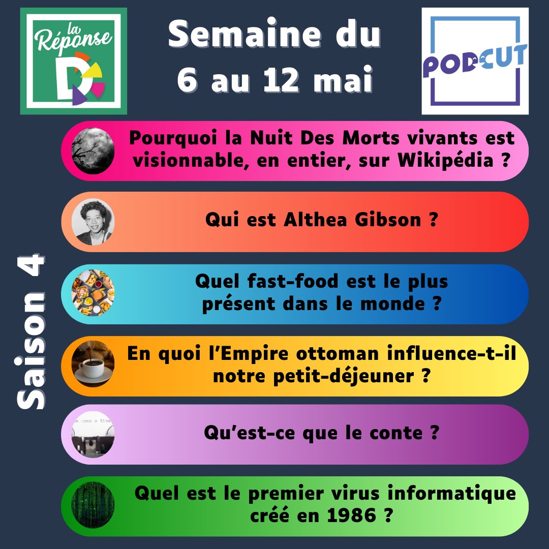 On attaque la 2e moitié de cette saison.

Semaine 4, toujours 6 questions, combien de bonnes réponses ? Dites-nous.

Merci à @julienloisy, <a href="/grandpoil/">GrandPoil</a>, <a href="/BeeAline5/">Aline 🌸</a>, <a href="/Histidin3/">Lexine Pwns</a>, <a href="/Laure_mars/">Laure</a>, @azulita_emi, @Enardan1, CypherS, Althimuz, <a href="/Pomme____/">Pomme Padour 🍎 Officiel *️⃣</a>, @koreminaldi