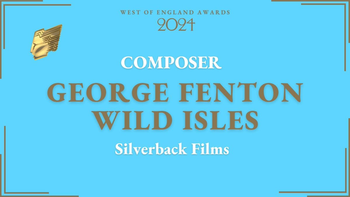A special thank you to Bake Off star and Escape to the Country presenter, @brionymaybakes, for presenting our Composer award. The winner is George Fenton Wild Isles at Silverback Films! A big congratulations! #RTSWOE
