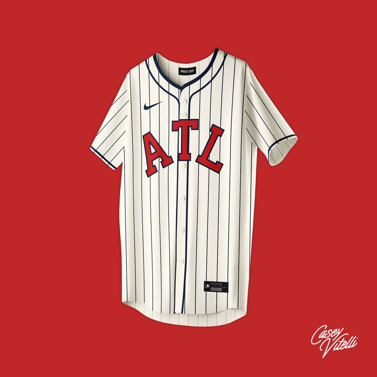 A Braves concept from @caseyvitelli’s new set on @UniWatch today based on Negro League teams. I’ve hoped we would get another alt based on the Black Crackers (we had one briefly some years back); it would make a great CC. In fact, @MLB should do Negro League CCs for all teams.